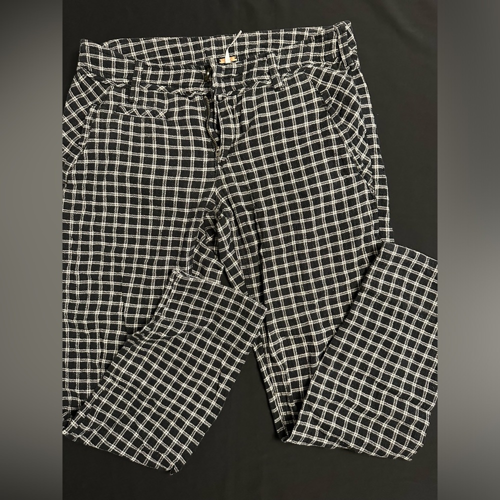 Free People Plaid Dress Pants